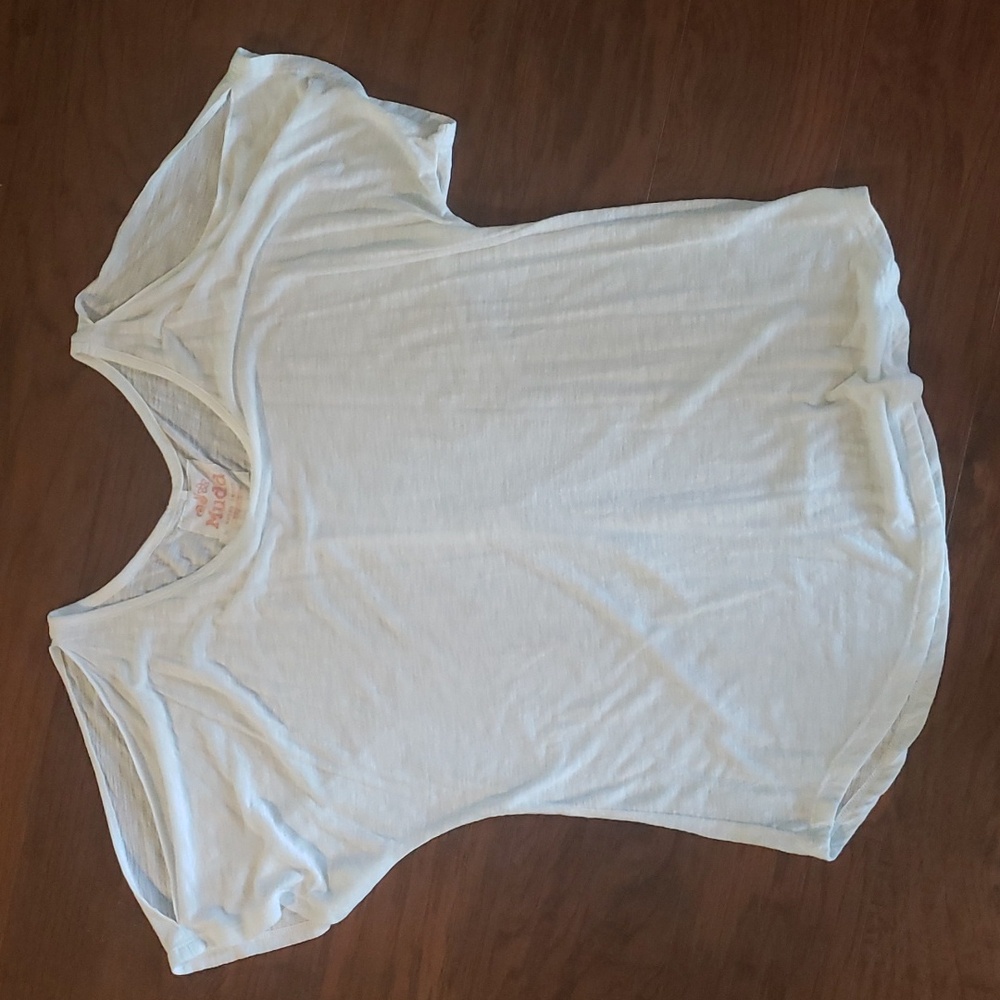 White Cold Shoulder Top